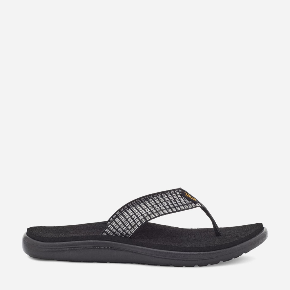 Teva Voya - Women's Teva Flip Flops - Black / Multicolor | India (NQZF47312)